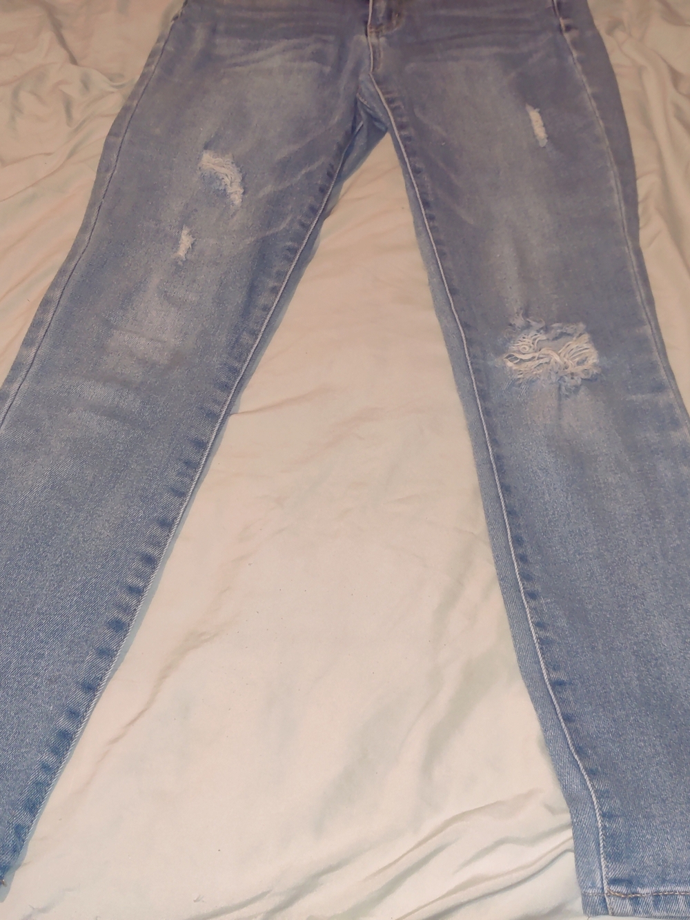 RSQ Distressed High Rise Skinny Jeans Light Wash Size 3/w26 - Picture 3 of 9